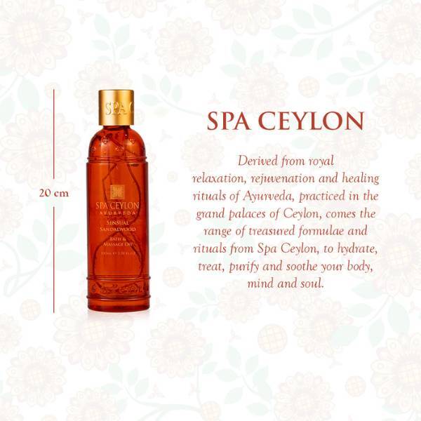 SPA CEYLON Sensual Sandalwood - Bath & Massage Oil -100ml