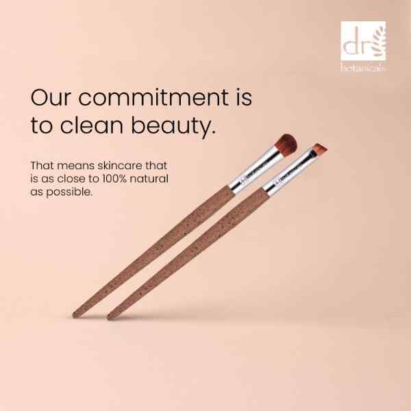Dr Botanicals Coffee Ground Set Of 2 Eye Brushes Duo Pack