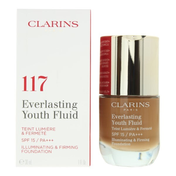 Clarins Everlasting Youth Fluid Foundation 30ml - 117 Hazelnut