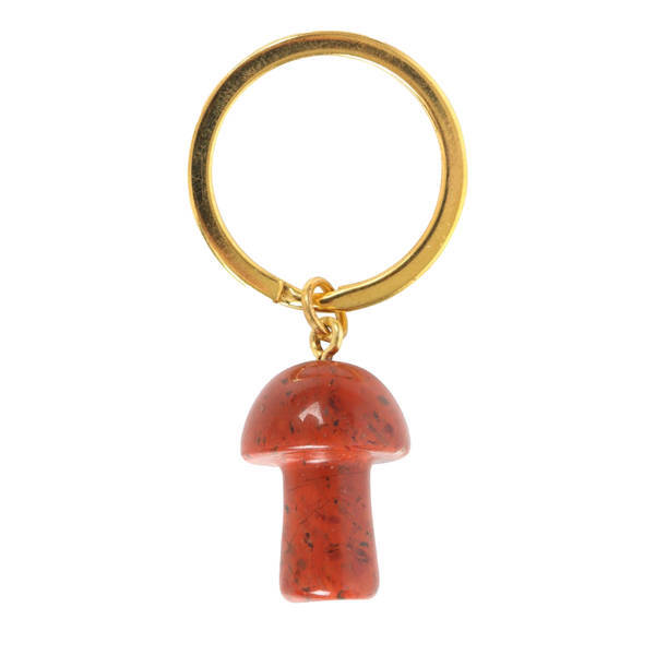 Something Different Mushroom Red Jasper Keyring