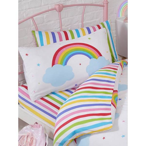 Rapport Kids Rainbow Fitted Sheet Set (Junior)