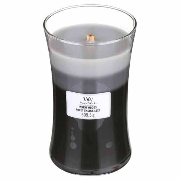Woodwick Large Trilogy Warm Woods Candle 609.5g