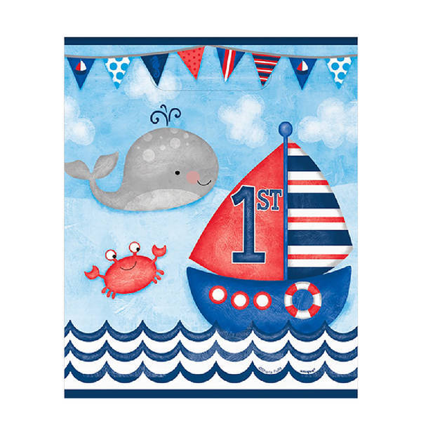 Unique Party Nautical 1st Birthday Lootbags (Pack of 8)
