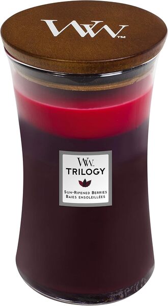Woodwick Large Trilogy SunRipened Berries Candle 610g