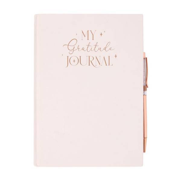 Something Different Gratitude Rose Quartz Diary And Pen