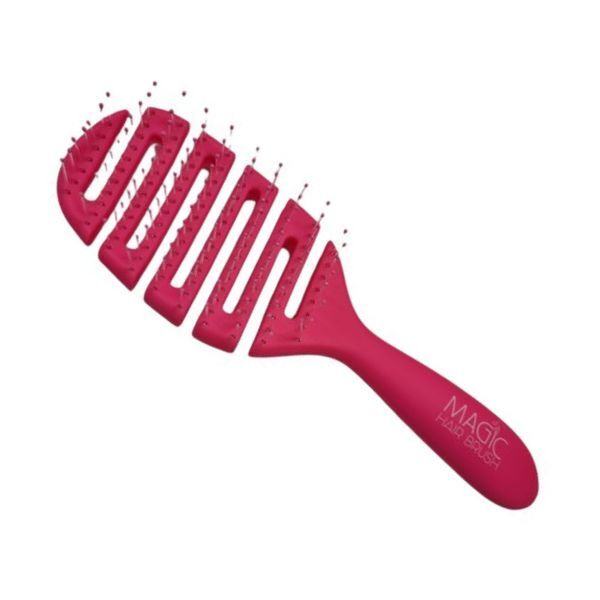 Magic Hair Brush Detangler Pink with Classic Wallet