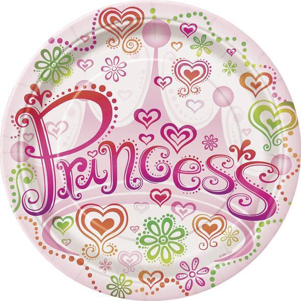 Princess Diva Paper Party Plates (Pack of 8)