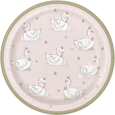Superdrug Unique Party Swan Princess Party Plates (Pack of 8)- Buy online at McGrocer