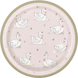Unique Party Swan Princess Party Plates (Pack of 8)