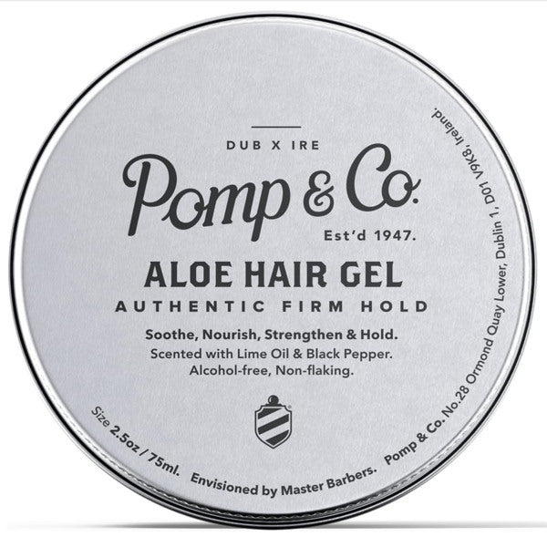 Pomp & Co Mens Firm Hold Hair Gel Lime Oil & Black Pepper 75ml