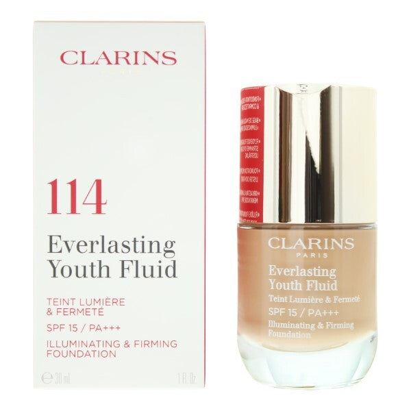 Clarins Everlasting Youth Fluid Foundation 30ml - 114 Cappuccino