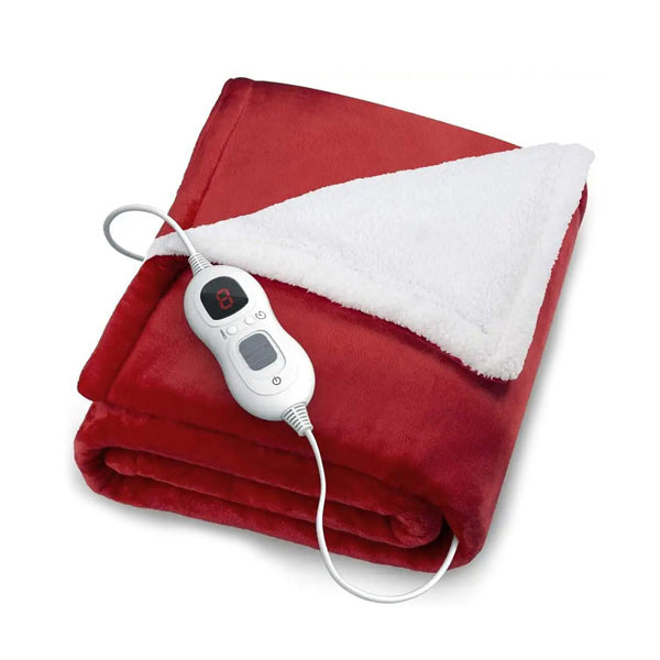 Livingandhome Flannel Electric Heated Throw Blanket