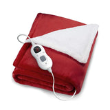 Livingandhome Flannel Electric Heated Throw Blanket