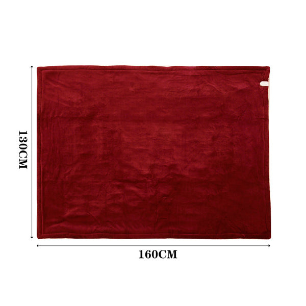 Livingandhome Flannel Electric Heated Throw Blanket
