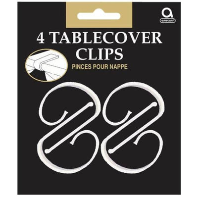 Superdrug Amscan Plastic Tablecover Snap Clips (Pack of 4)- Buy online at McGrocer