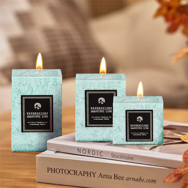 Livingandhome 3pcs Lime Basil Scented Candle Set