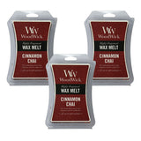 Woodwick Wax Melt Cinnamon Chai 85.0g - Pack of 3