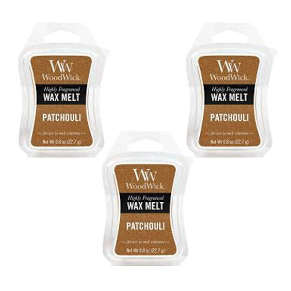 Woodwick Wax Melt Patchouli 22.7g - Pack of 3