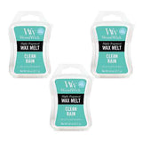 Woodwick Wax Melt Clean Rain 22.7g - Pack of 3