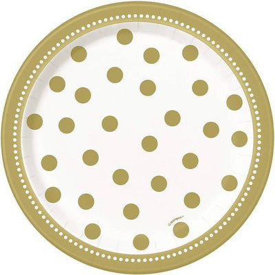Superdrug Unique Party Polka Dot Birthday Party Plates (Pack of 8)- Buy online at McGrocer