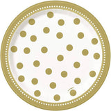 Unique Party Polka Dot Birthday Party Plates (Pack of 8)