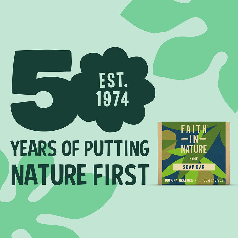 Faith in Nature Hemp with Green Tea Soap 100g
