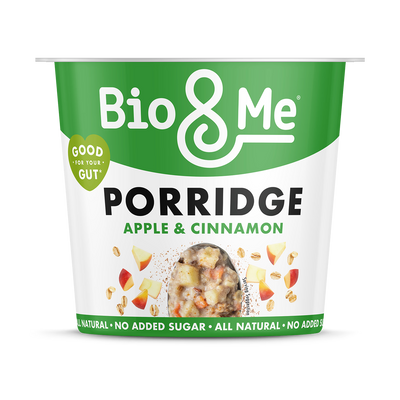 Holland & Barrett BioMe Apple Cinnamon Gut-Loving Oat Porridge Pot 65g- Buy online at McGrocer