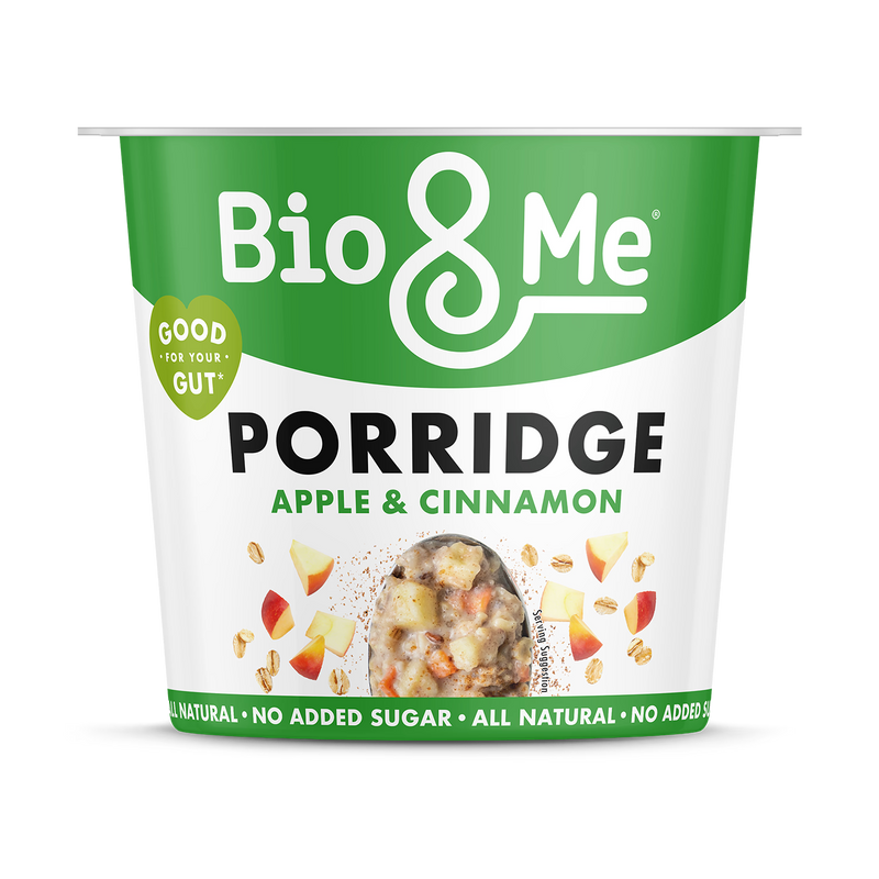BioMe Apple Cinnamon Gut-Loving Oat Porridge Pot 65g