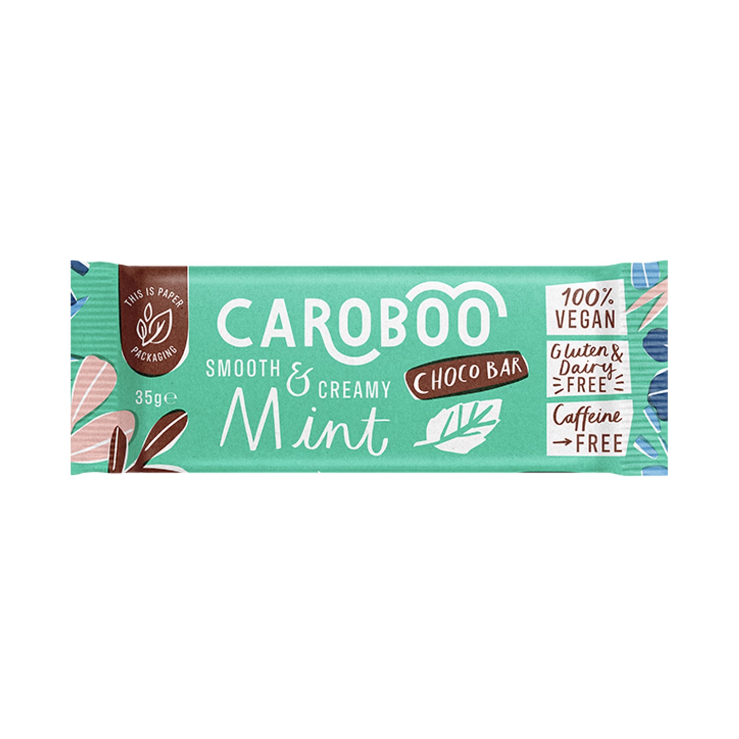 Caroboo Mint Carob Choco Bar 35g
