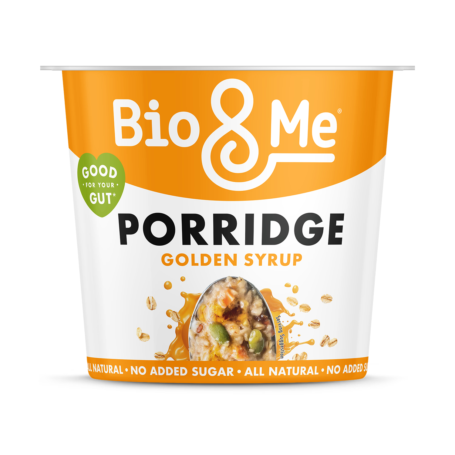 BioMe Golden Syrup Gut-Loving Oat Porridge Pot 65g