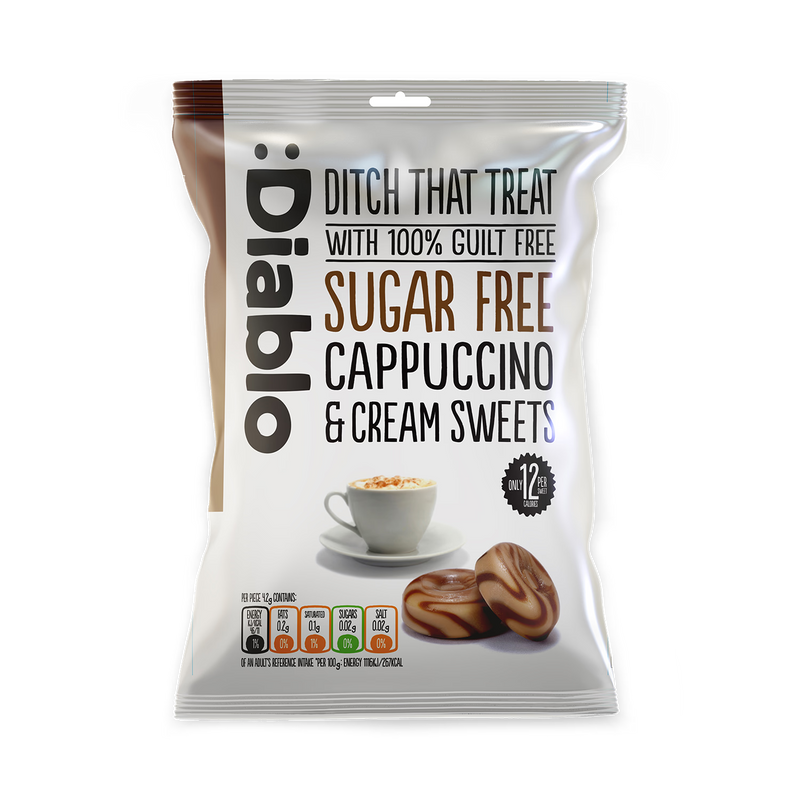 Diablo Sugar Free Cappuccino Cream Sweets 75g