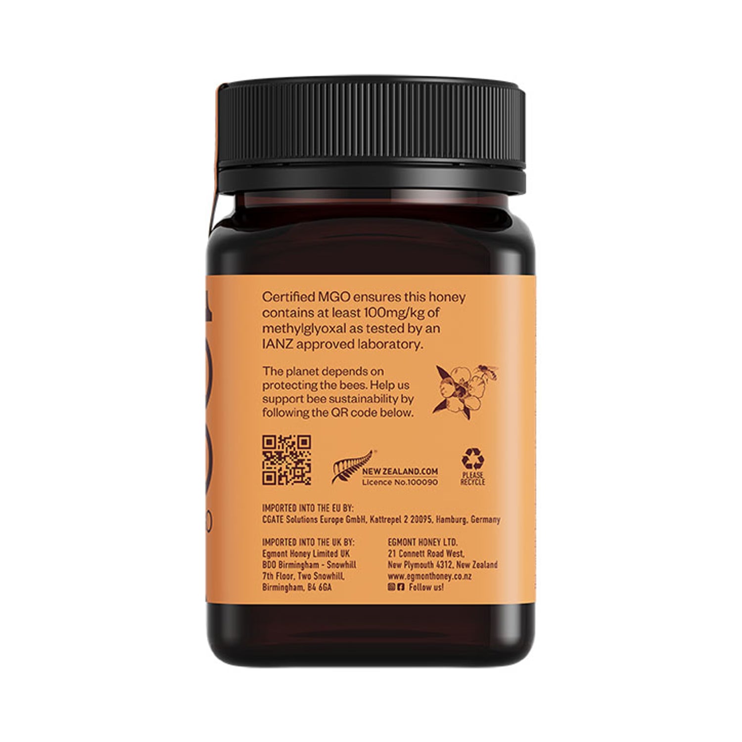 Egmont Honey Manuka Honey MGO 100 500g