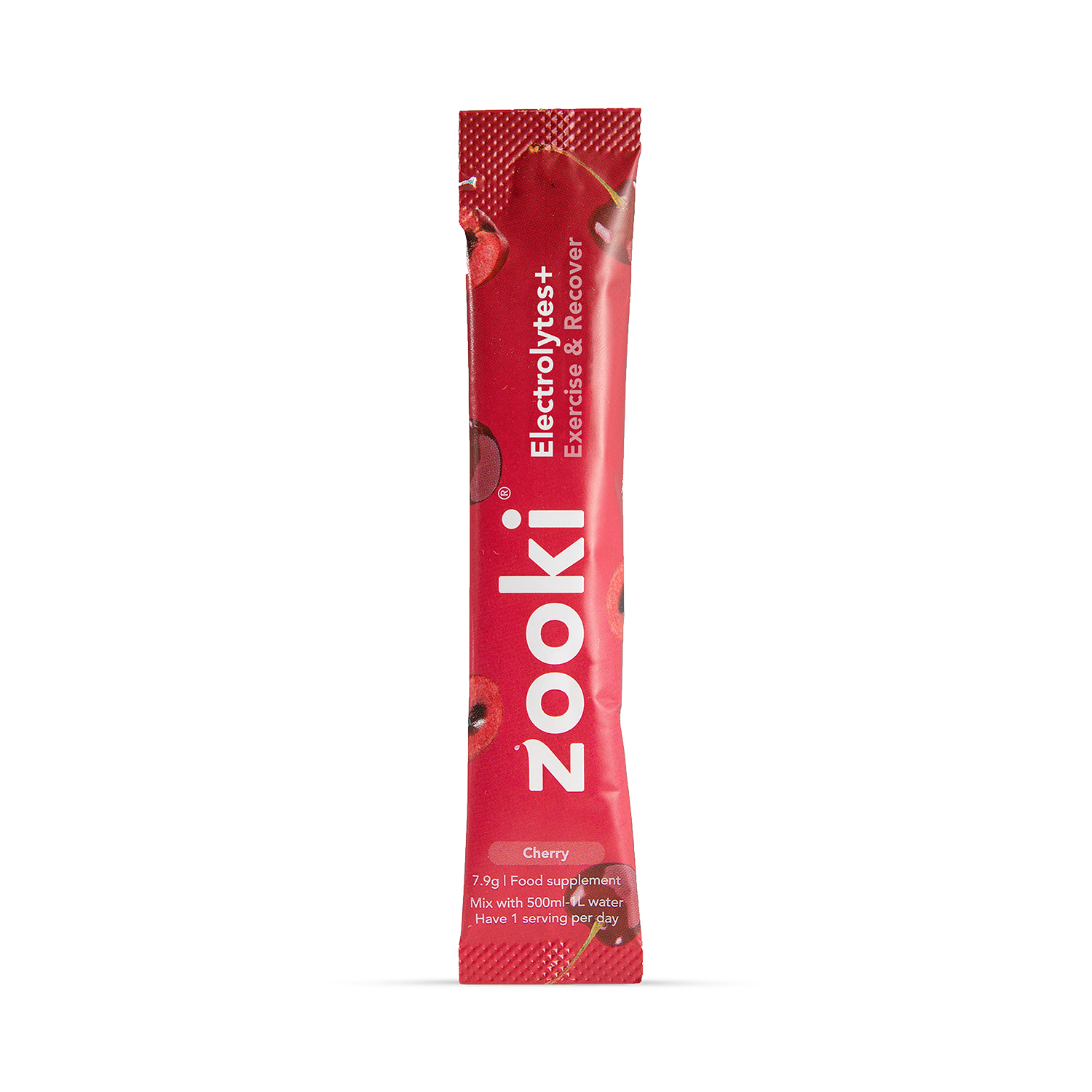 Cherry Flavour Hydration Sachets for Exercise and Recovery, 7 Pack