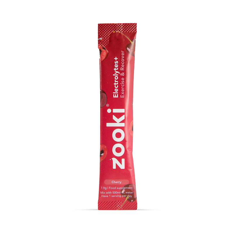 Cherry Flavour Hydration Sachets for Exercise and Recovery, 7 Pack