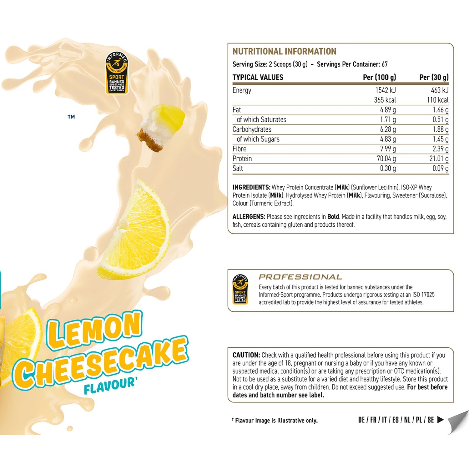 Critical Whey Protein Powder Lemon Cheesecake 2kg