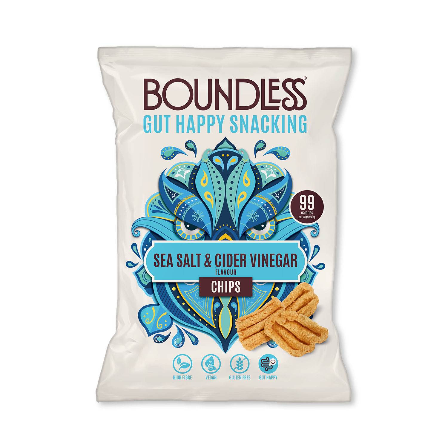 Boundless Sea Salt Cider Vinegar Activated Chips 80g