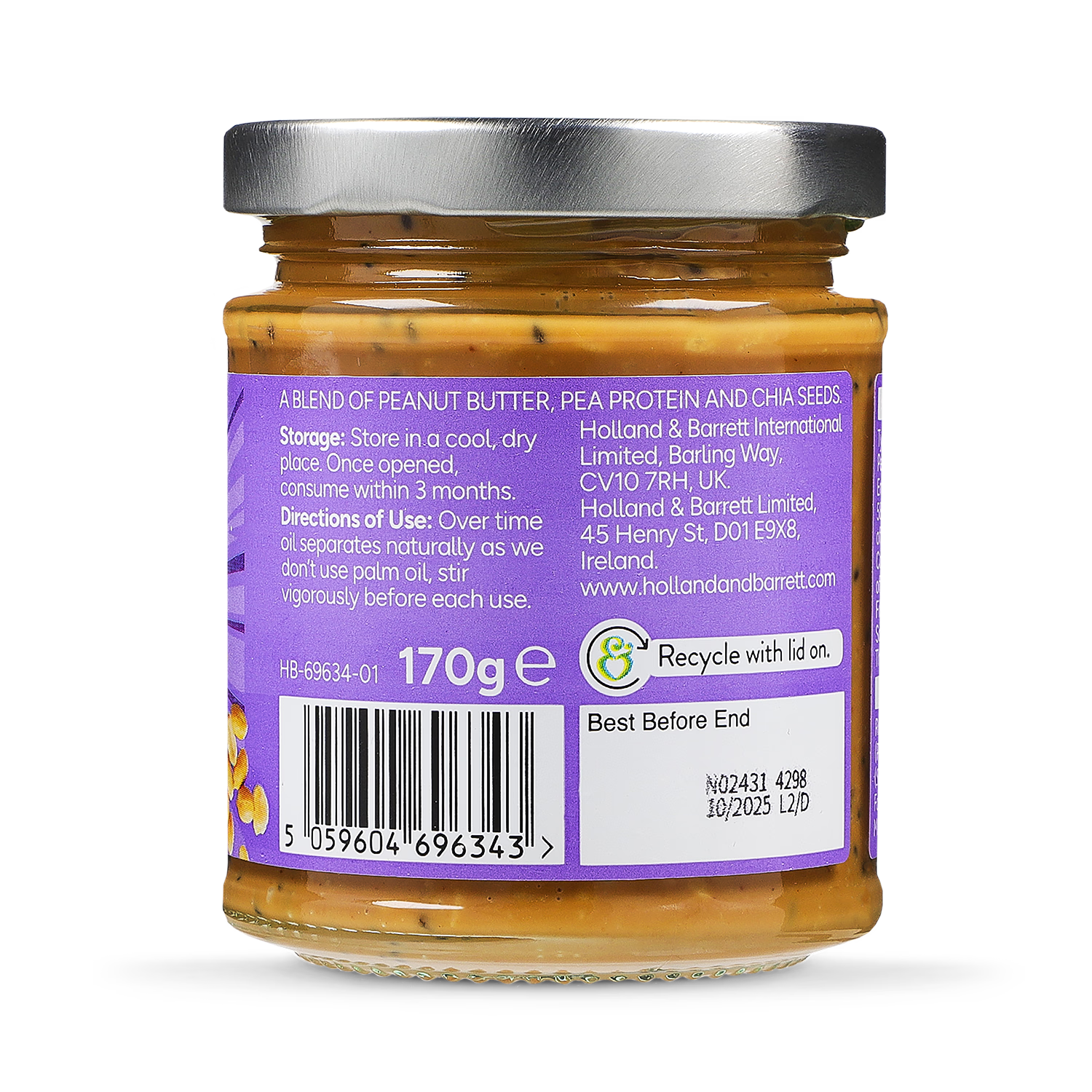 Holland Barrett Crisp N Crunch Peanut Butter 170g