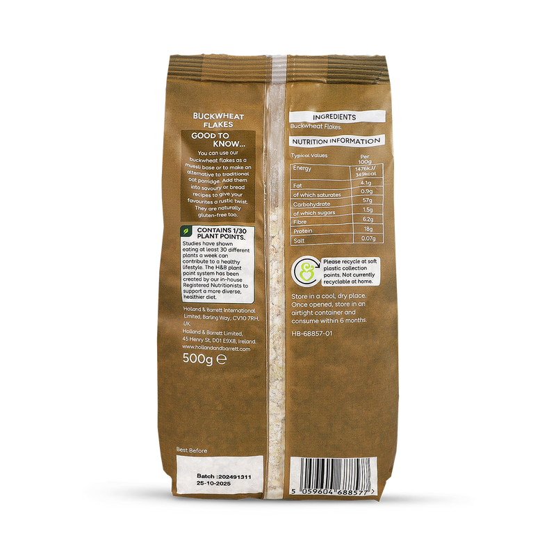 Holland Barrett Buckwheat Flakes 500g