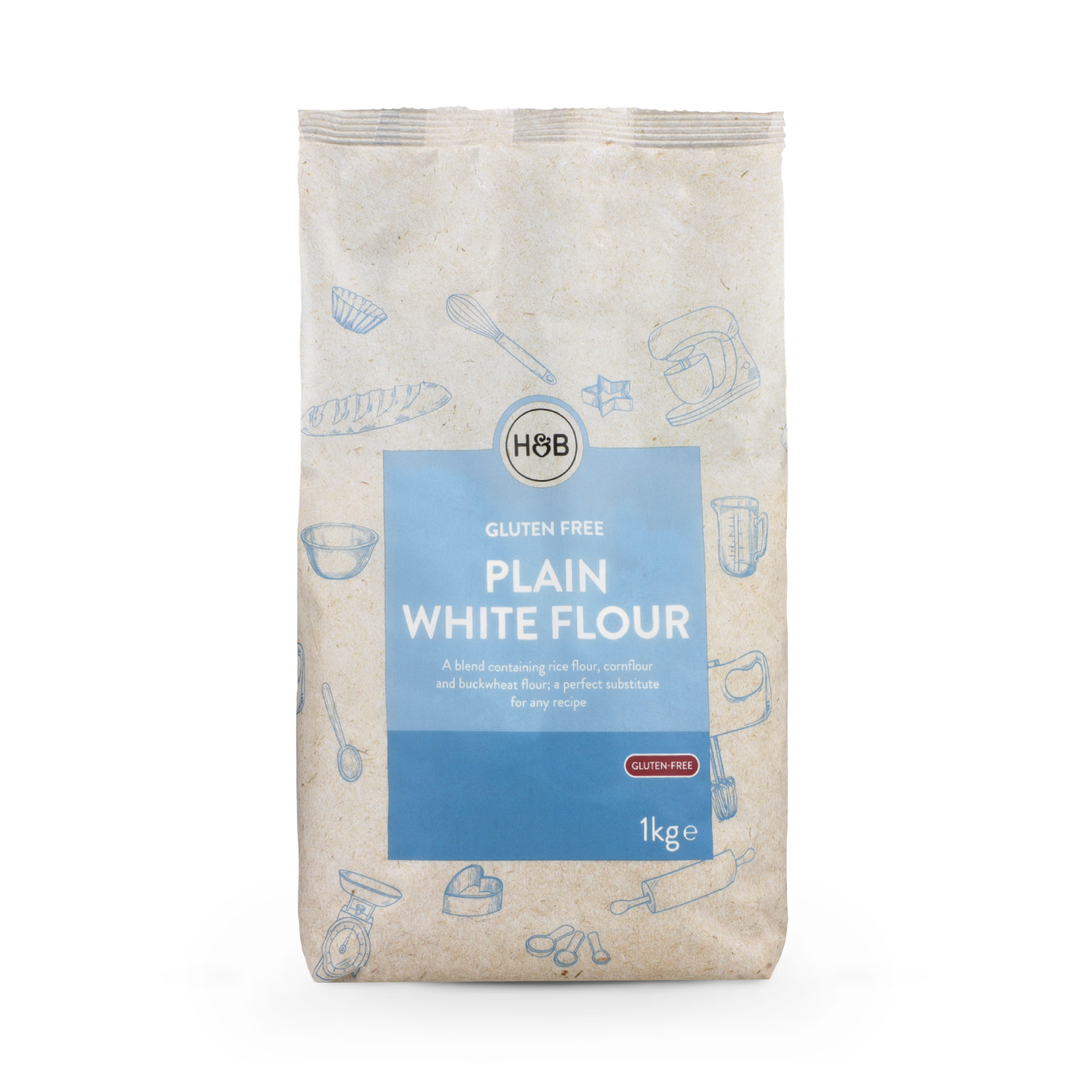 Holland Barrett Gluten Free Plain White Flour Blend 1kg