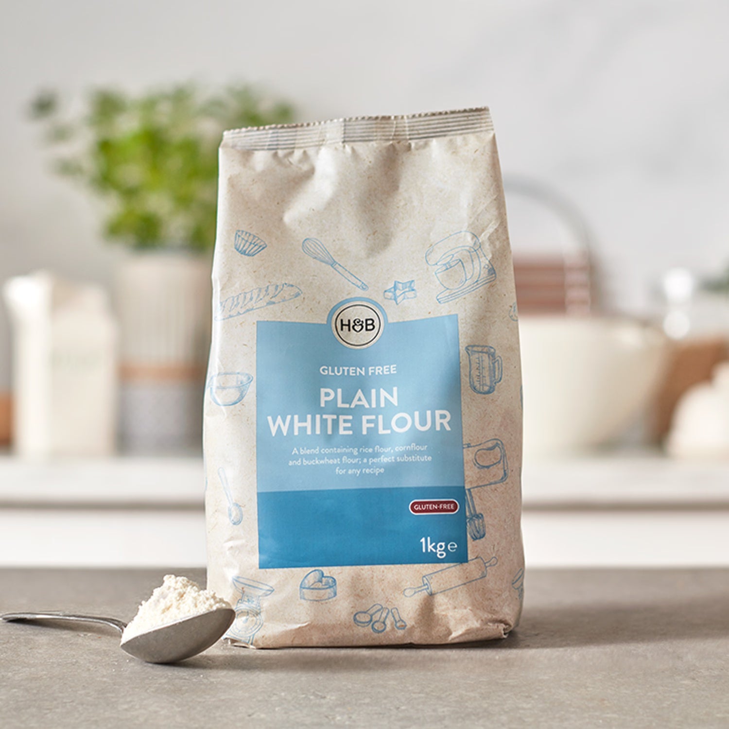 Holland Barrett Gluten Free Plain White Flour Blend 1kg