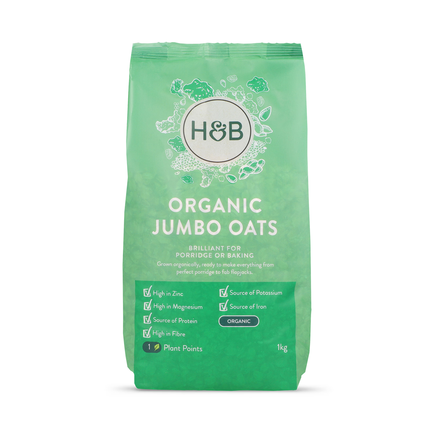 Holland Barrett Organic Jumbo Oats 1kg