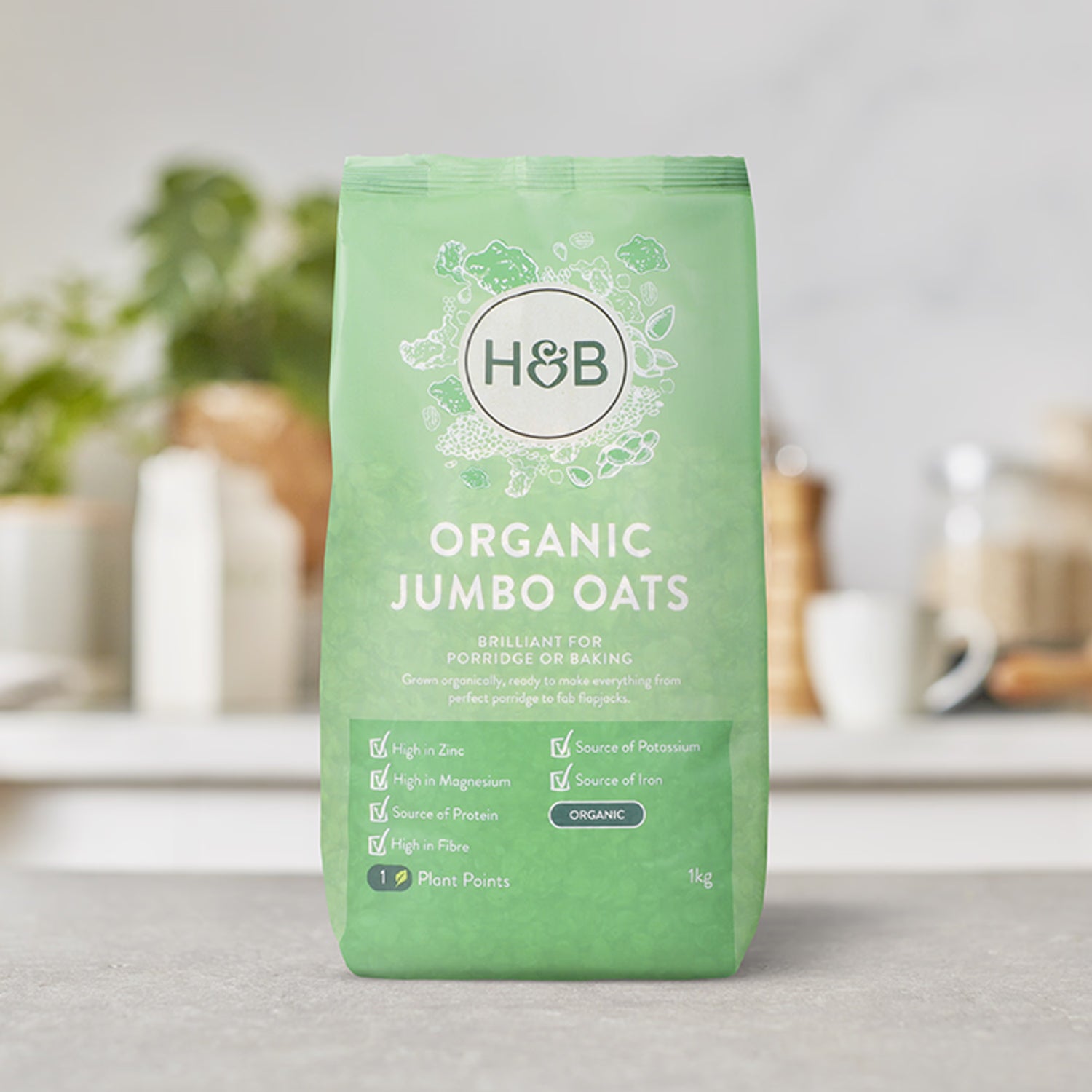 Holland Barrett Organic Jumbo Oats 1kg