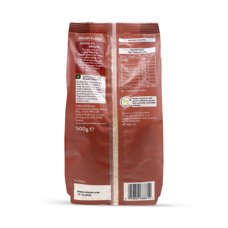 Holland Barrett Millet Flakes 500g