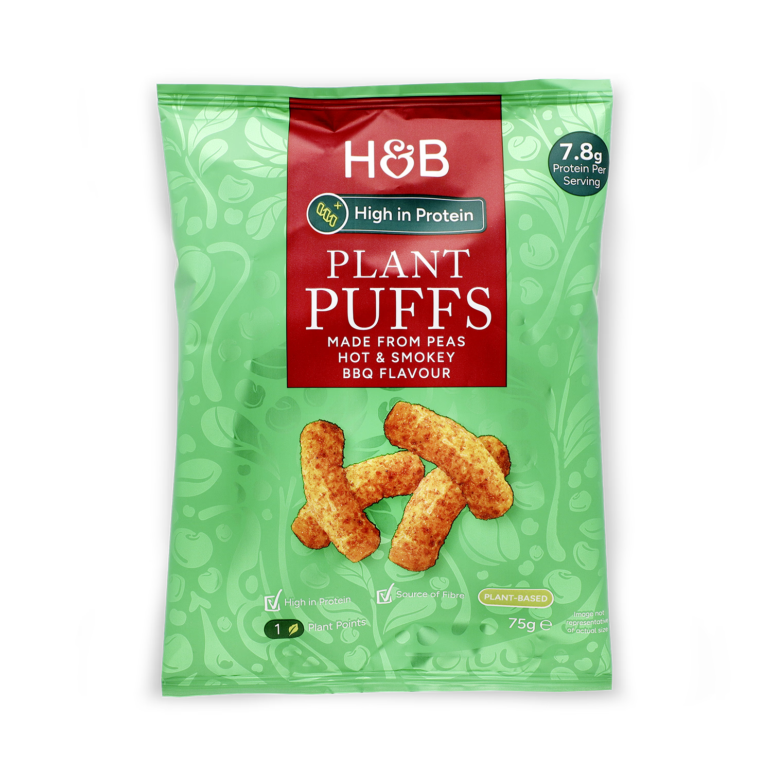 Holland Barrett High Protein BBQ Plant Puff Crisps 75g