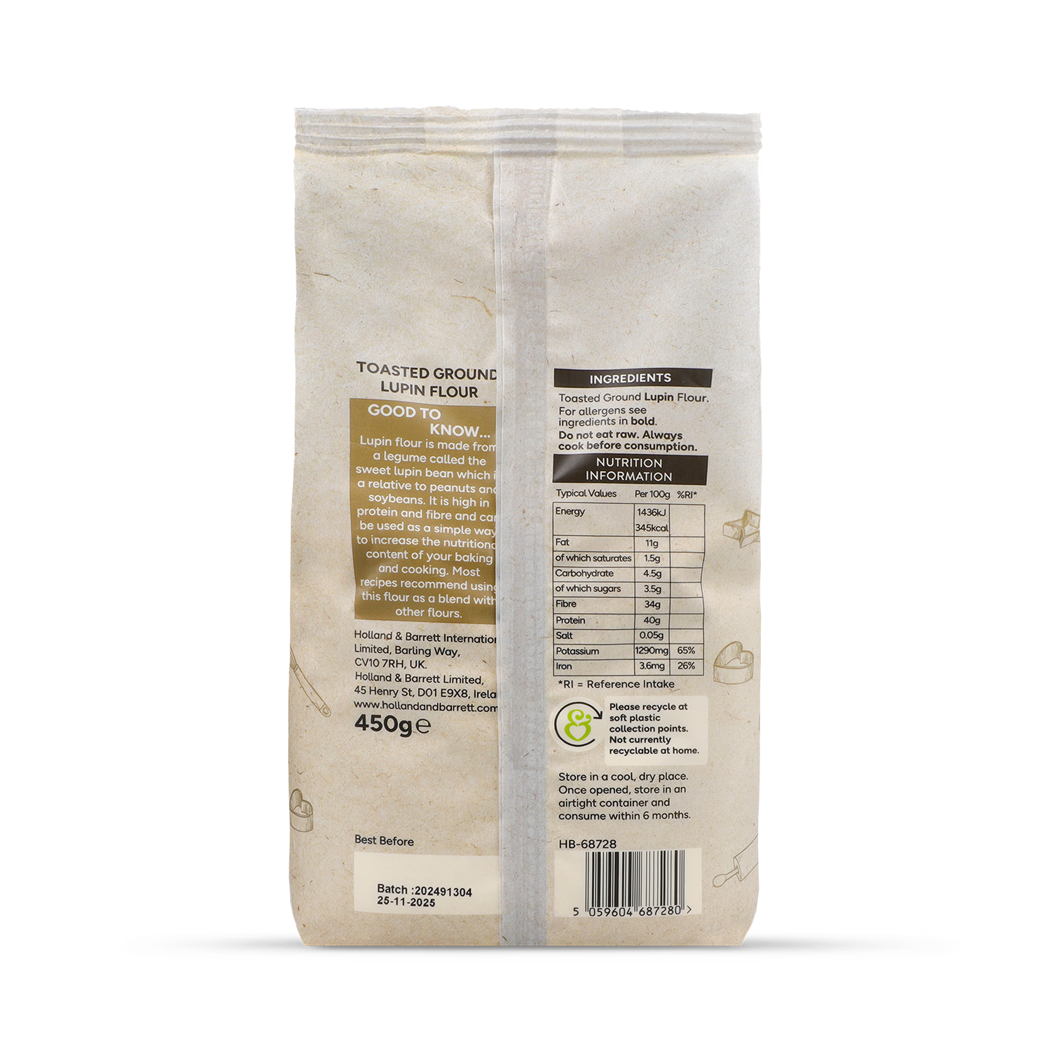 Holland Barrett Lupin Flour 450g