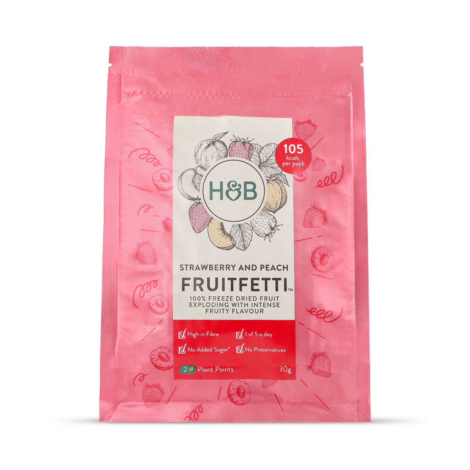 Holland Barrett Fruitfetti Strawberry Peach 30g