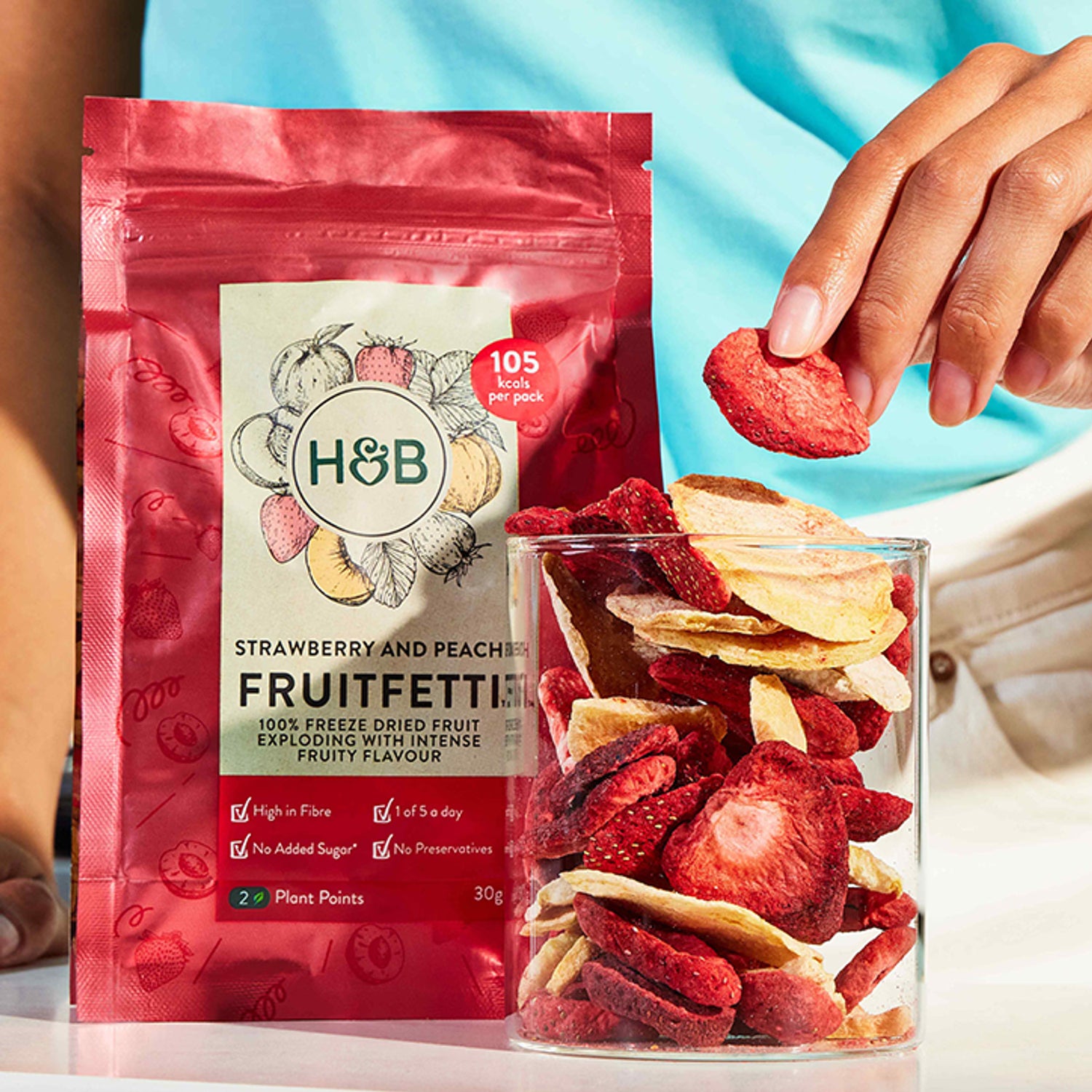 Holland Barrett Fruitfetti Strawberry Peach 30g