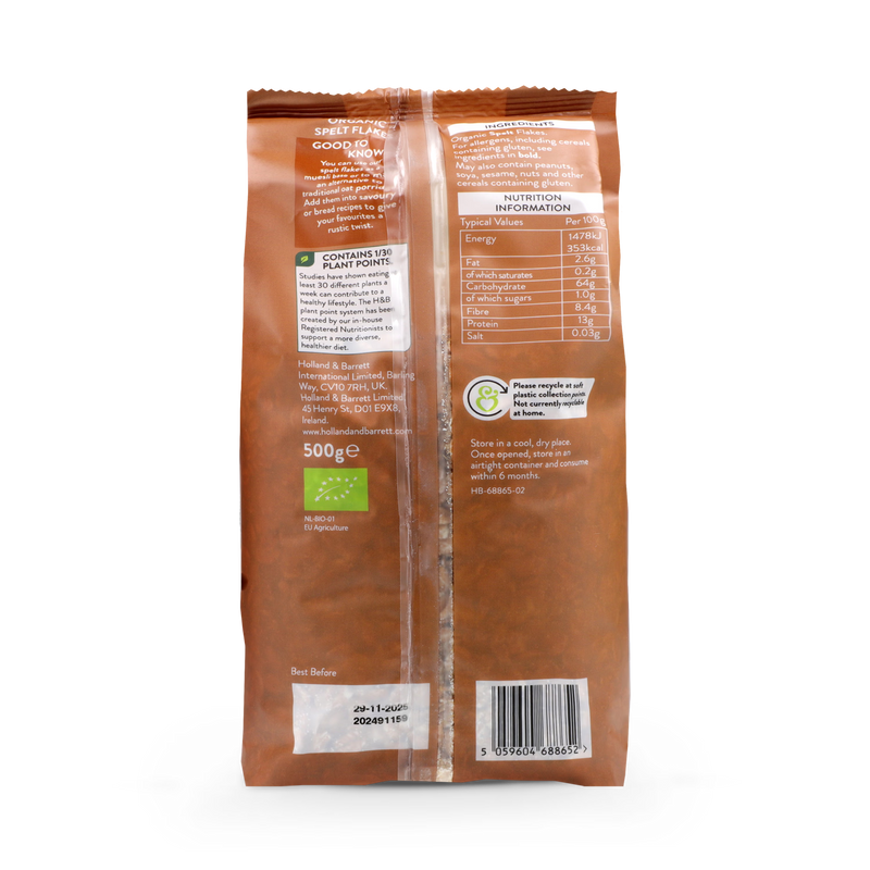 Holland Barrett Spelt Flakes 500g