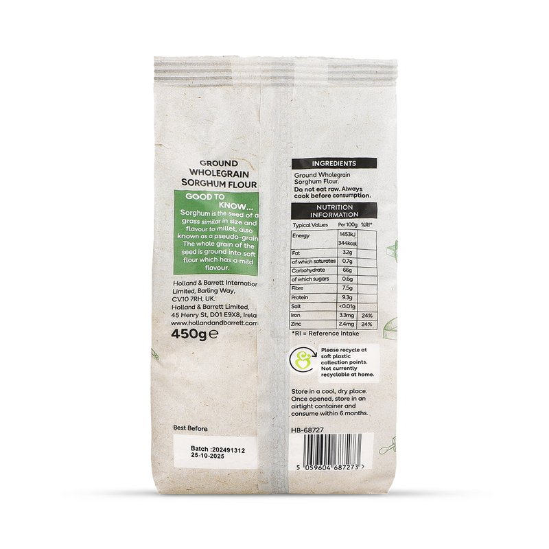 Holland Barrett Sorghum Flour 450g