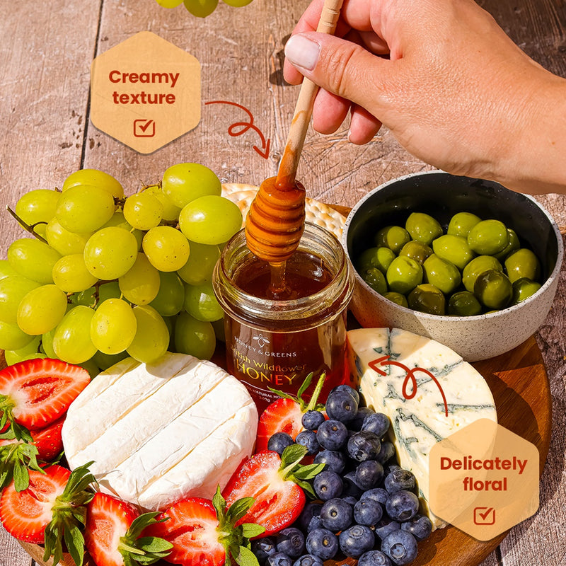 Honey Greens British Wildflower Honey 240g